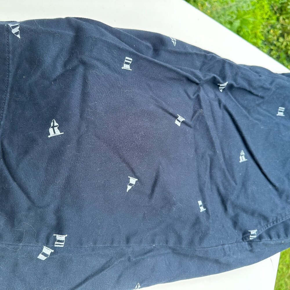 #2112 Nautica NAUTICAL THEME SHORTS NAVY BLUE W/ FLAGS SIZE 42